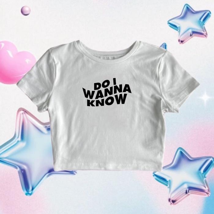 CROP TOP DO I WANNA KNOW | ARCTIC MONKEYS | CROP TOP SLIM | GRUNGE | CROPTOP | CROP TEE STYLE Y2K VI