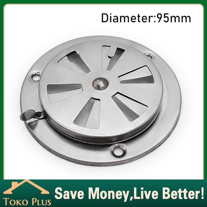 Flat Wall Air Vent Grill Ducting Ventilasi Udara Exhaust Fan Stainless / Air Vent Grill Replacement