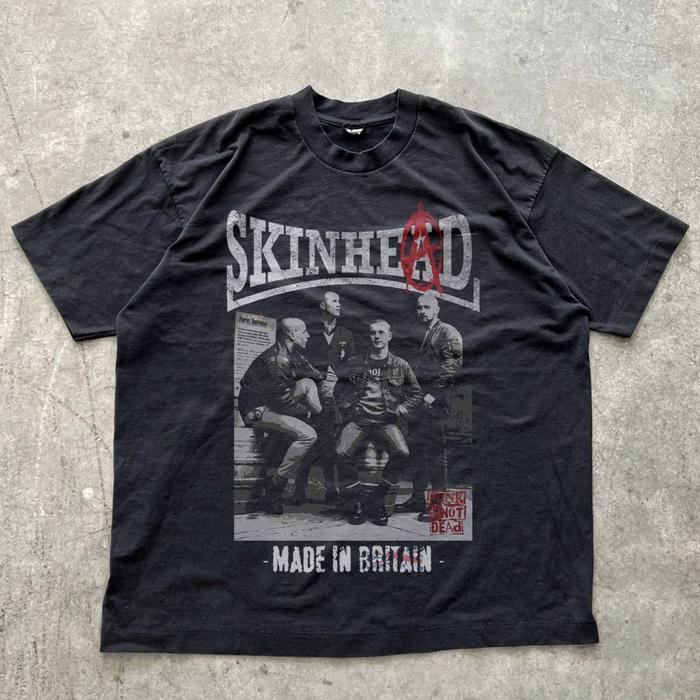 [COD]JUAL KAOS BRITISH CULTURE SKINHEAD DESAIN VINTAGE KUALITAS BAHAN KATUN COMBED