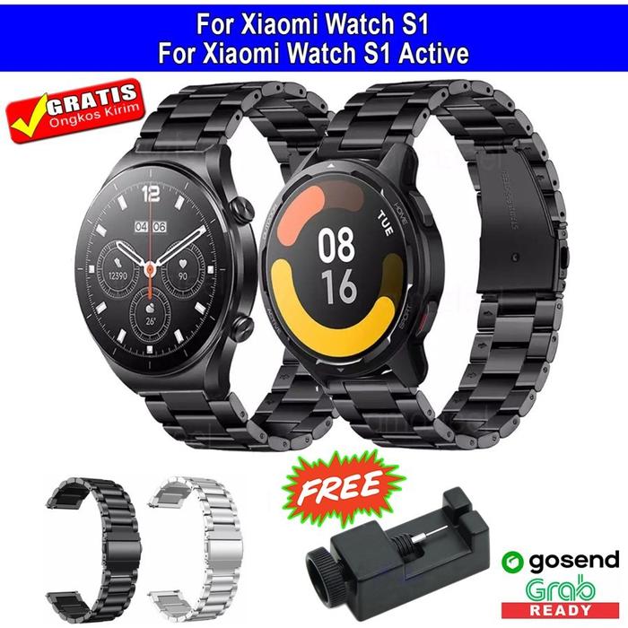 STAINLESS STEEL METAL BAND STRAP TALI JAM MI WATCH S1 ACTIVE