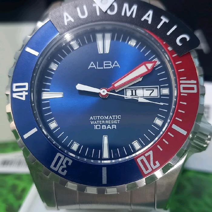 Jam Alba Automatic AL4695X1 Pria Blue