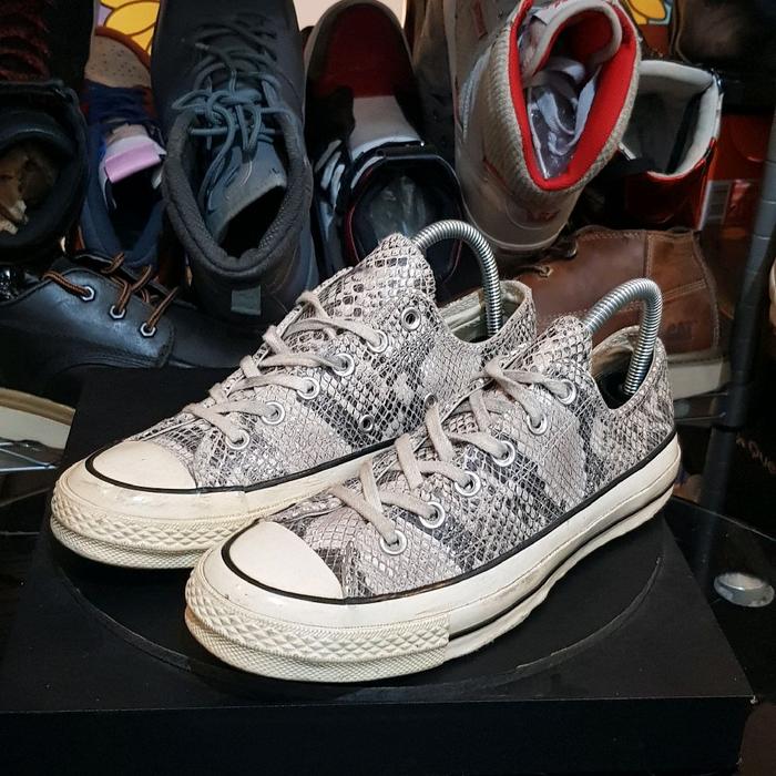 converse CT low leather snake skin size 39
