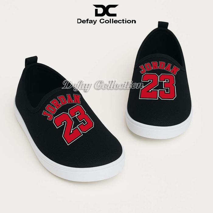 Sepatu Slip On Anak Laki-laki Motif JORDAN 23 Fashion