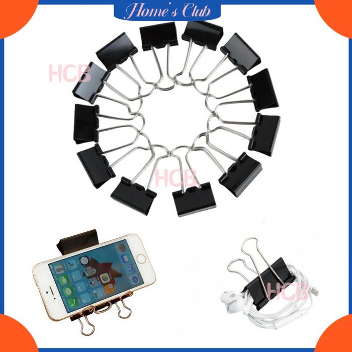 HCB Binder Klip / Paper Clip / Besar Sedang Kecil Jepitan Serbaguna / Penjepit Kertas /  Binder Clip