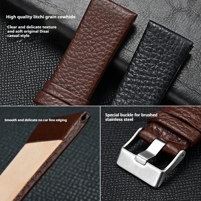 22mm 24mm 26mm 27mm 28mm 20mm 32mm Genuine Leather Strap for DZ7312 DZ7314 Black Brown Men Cowhide W