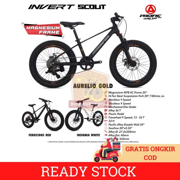 (COD) SEPEDA GUNUNG MTB 20 PACIFIC INVERT SCOUT MAGNESIUM DISC KASKADA Cakram Outdoor