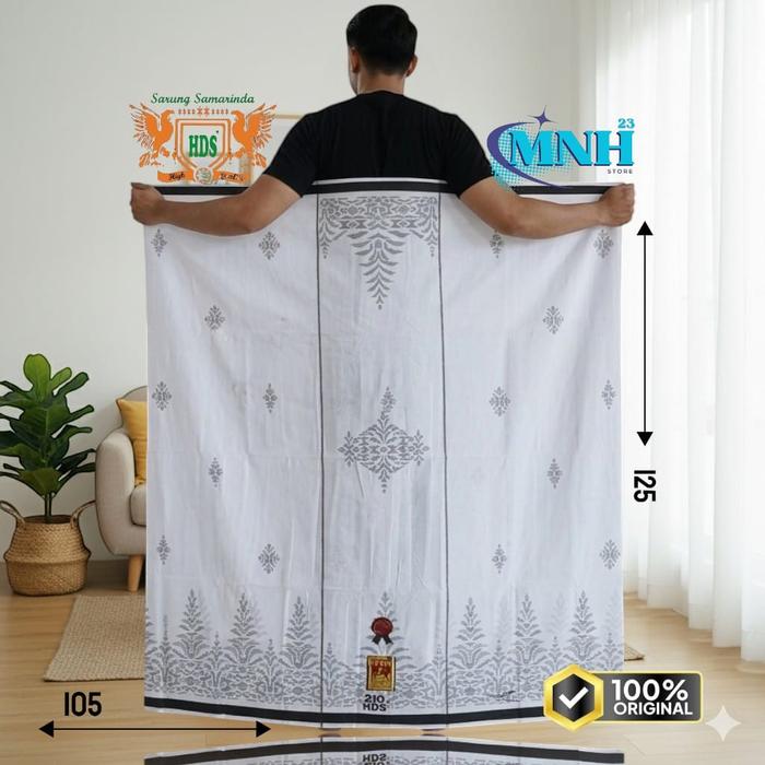 SARUNG SAMARINDA HDS ORIGINAL WHITE SERIES JUMBO 210