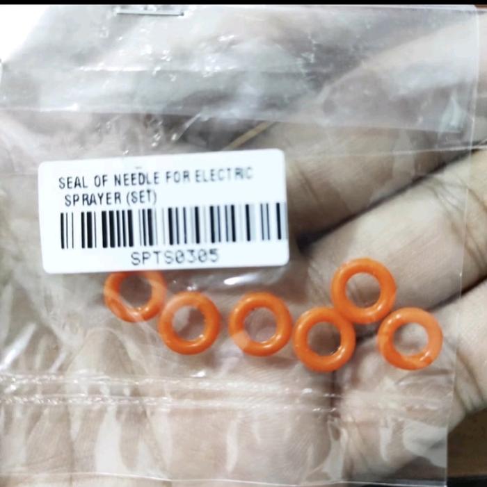 Set 6pcs ring karet jarum spray gun listrik HL 718 spare part karet seal 719
