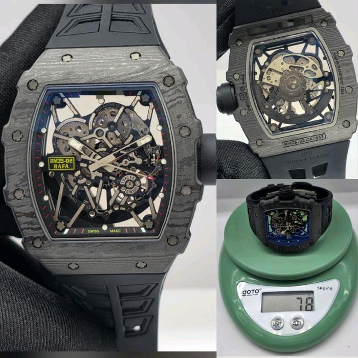 Dr.Jam II RM35-02 RM 35-02 BLACK CARBON ZF V7 44.5MM RUBBER TOP TIER 5
