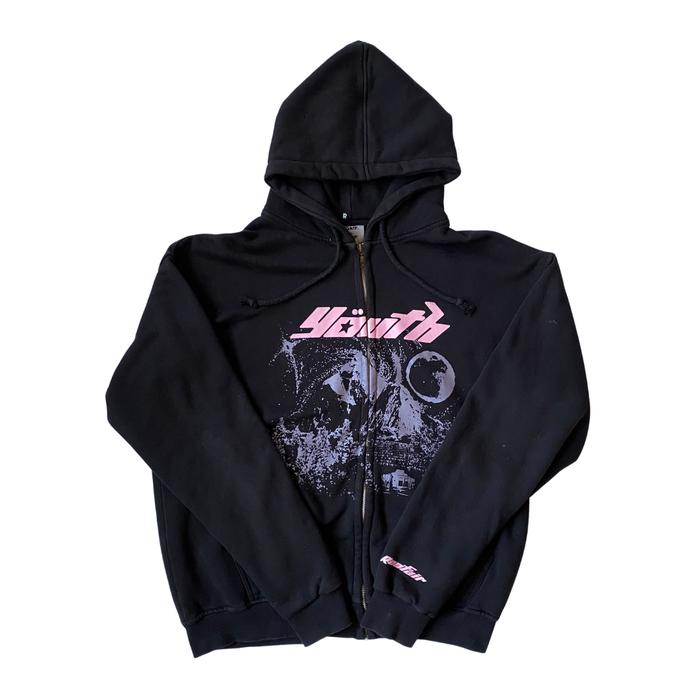 Zipper Hoodie Roofair Black Youth