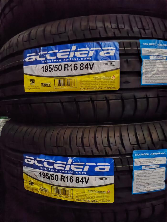 Ban Mobil Merk Accelera 195/50 r16 Acc PHI | Cocok Untuk Ban Mobil Honda Jazz, Honda City, Toyota Ya