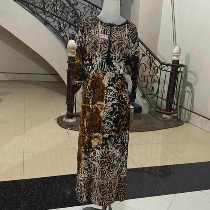 Midi batik gradasi busui frienly