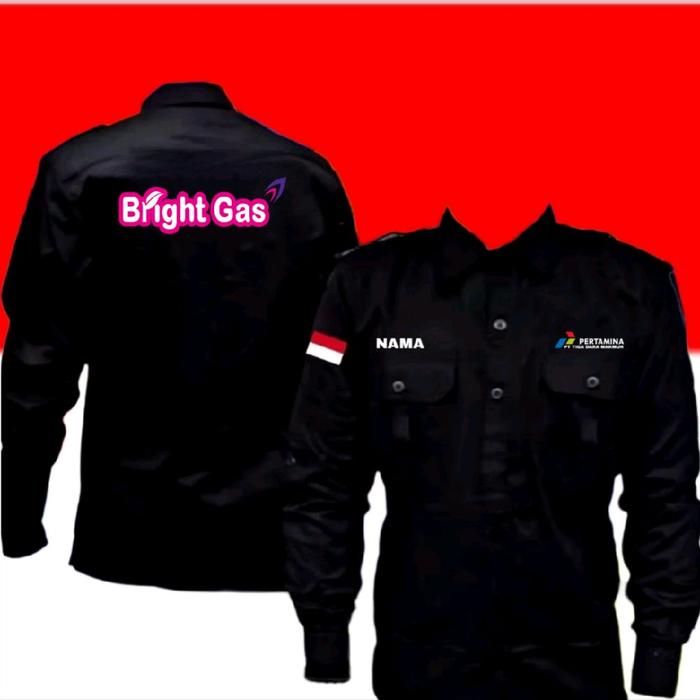 new kemeja bright gas baju bright gas seragam bright gas Pdh bright gas kemeja kerja bright gas baju