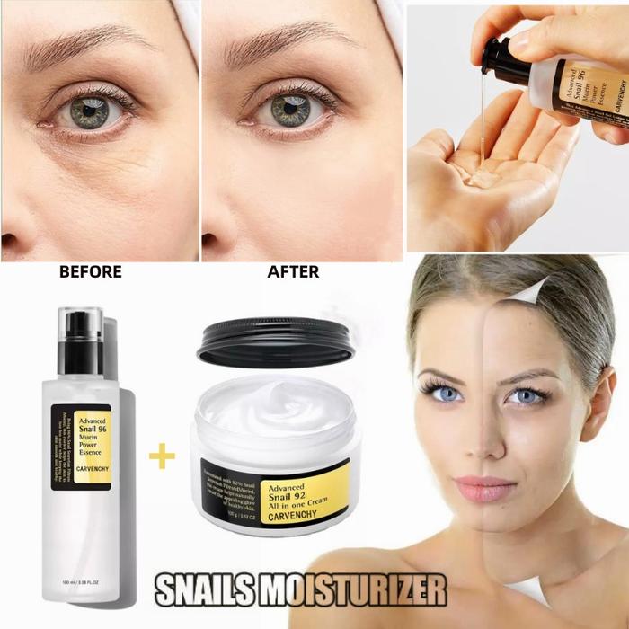 Snail Mucin 96% Power Repairing Essence,Face Cream Hydrating Serum