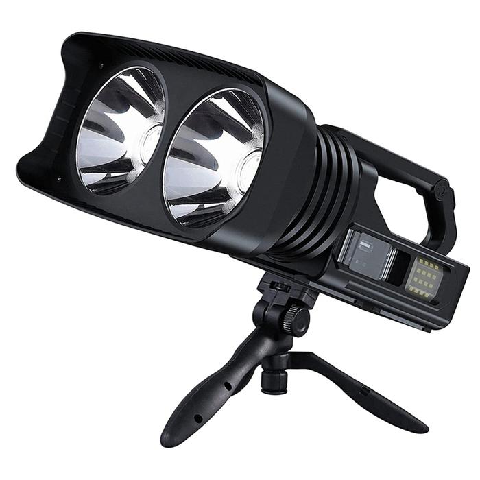 Rechargeable Spotlight, 100000 Lumens Handheld Hunting Flashlight LED
