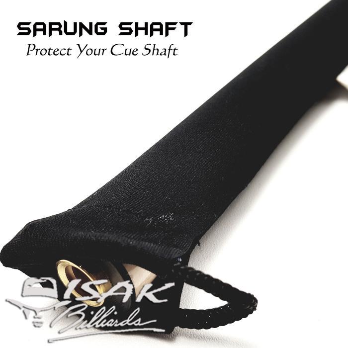 Sarung Shaft Kain ISAK 02 - Pool Cue Sleeve Billiard Biliar Stick Stik - Hitam