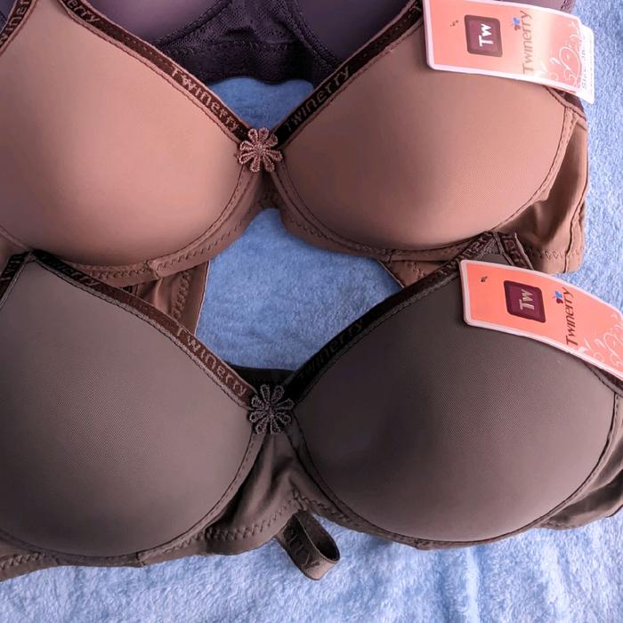 Bra Twinerry motif garis pinggir kait 2