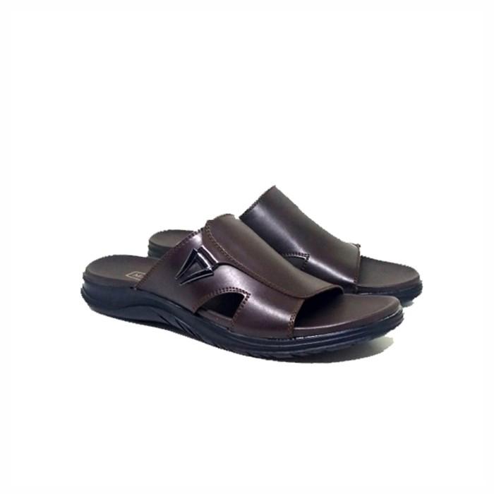Sandal Selop Casual Pria Kulit Asli 100% ORIGINAL Ukuran Besar & Kecil 39-48 Sendal Bapak-Bapak