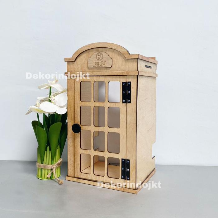 Box Meteran Pascabayar Estetik type Motif Kayu PLN