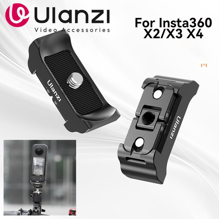Ulanzi Quick Release Mount Base For Insta360 X2/X3 X4 Plate Adapter With DJI-AC 1/4" Screw Panoramic