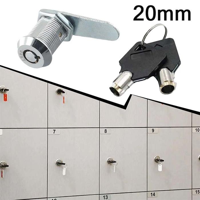 16mm/20mm Kunci Loker Kunci Camlock Kunci Lemari Camlock Kunci Laci Kunci Kabinet