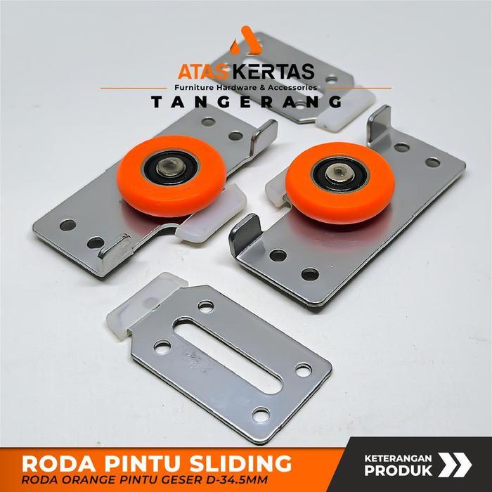 roda orange pintu geser - roda pintu sliding lemari