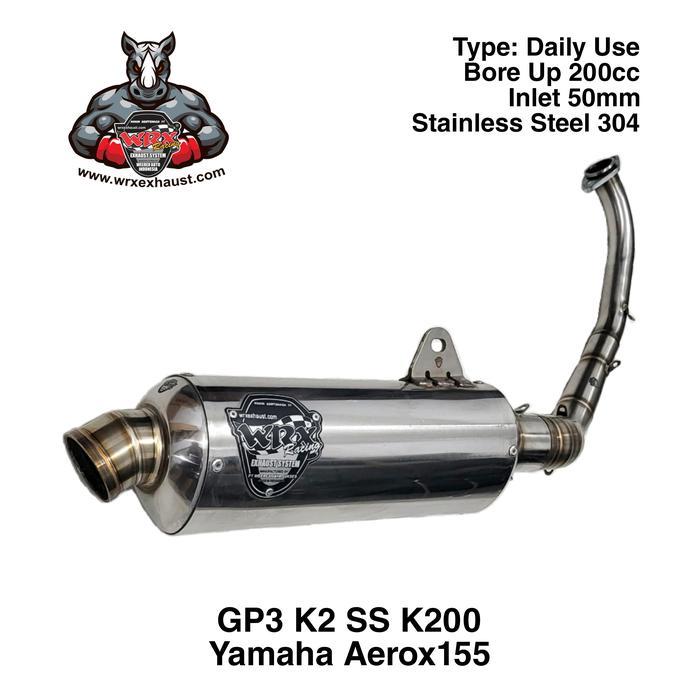 Knalpot Wrx Gp3 Ss K200 Aerox155