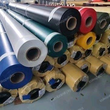 Jasa pemasangan Atap membran pakai rangka/non rangka ( hanya kain ), bahan kain Agtex, Serge Ferrari