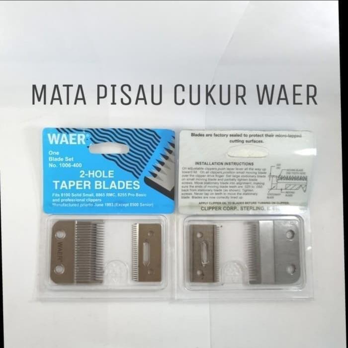 Mata Pisau Cukur Merk Waer /Mata Pisau Cukuran Rambut