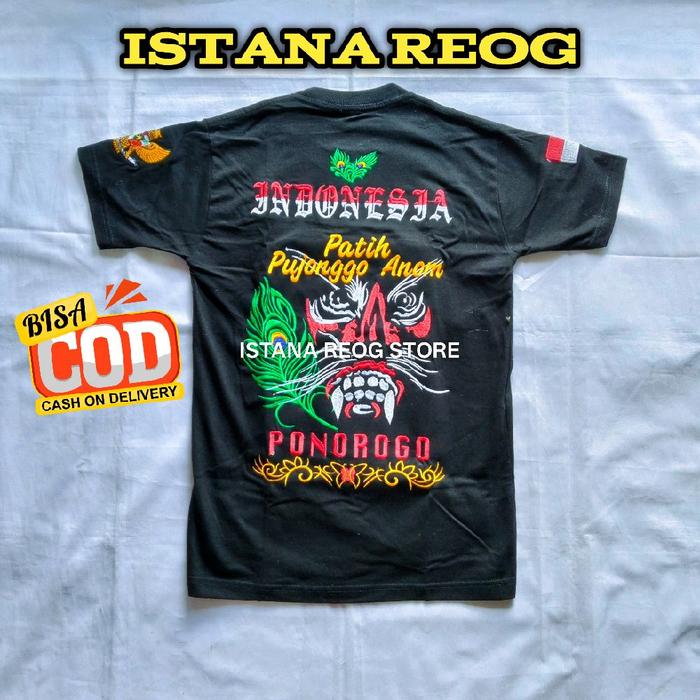 KAOS BORDIR PATIH ANOM / KAOS BORDIR REOG / KAOS BORDIR PONOROGO / KAOS BORDIR MURAH