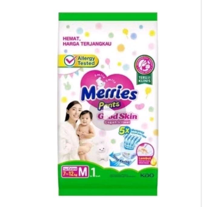 Merries meris pants M 1 Renceng isi 6 Sachet meris pants Good Skin cegah iritasi
