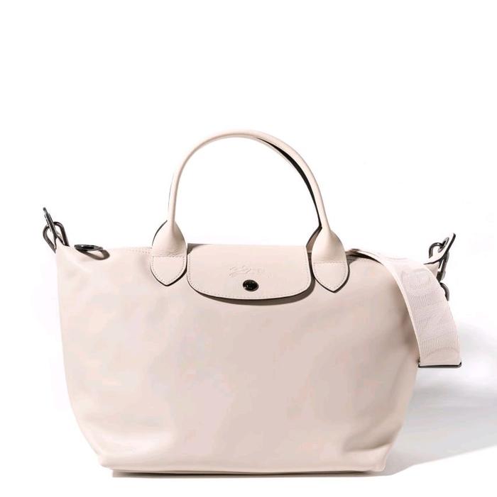 Longchamp Le Pliage Cuir / Xtra Top Handle Bag Small in Paper