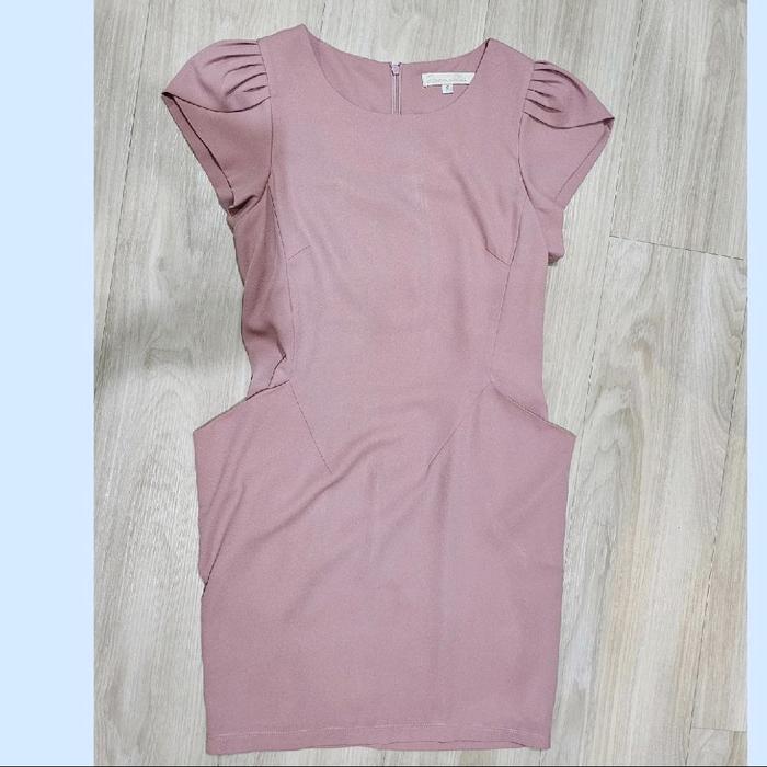Preloved pink dress pastel colour (pink nude) preloved dress , dress pink