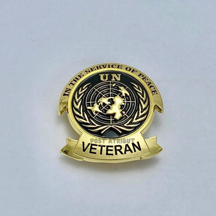 100% LUXURY Pin UN Veteran PBB / Pin University / Brevet PBB Luxury / Atribut PBB / PDH PDU Dinas / 