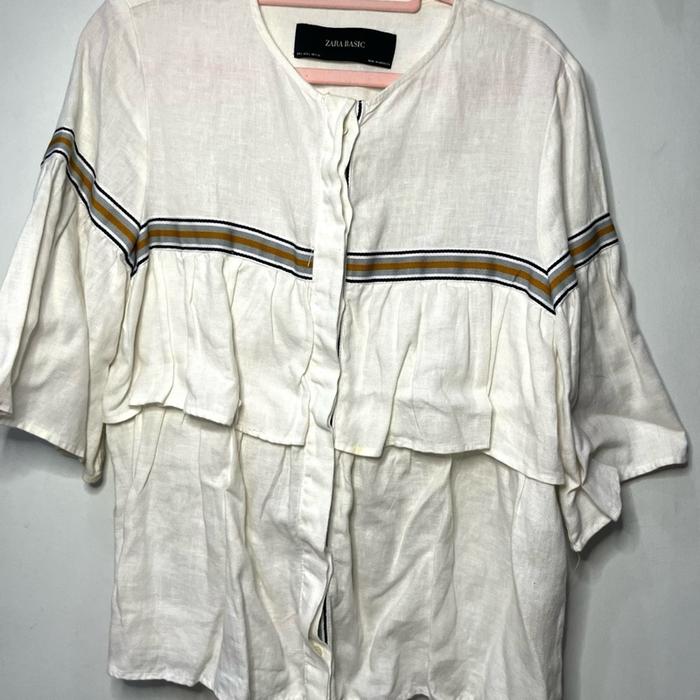 Baju atasan putih Zara basic