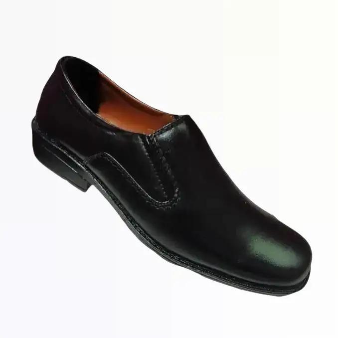 Kickres Sepatu Kerja Kantor Pria Pantofel Kulit Asli Yaman Hitam Karet Original Kualitas Mantap Sol 