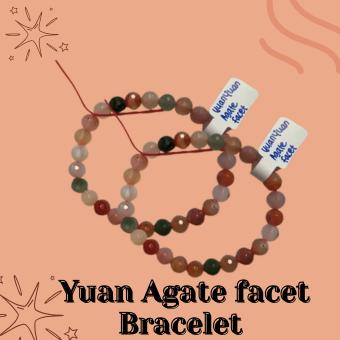 Yuan Yuan Agate facet Bracelet/ Gelang Agate 7mm