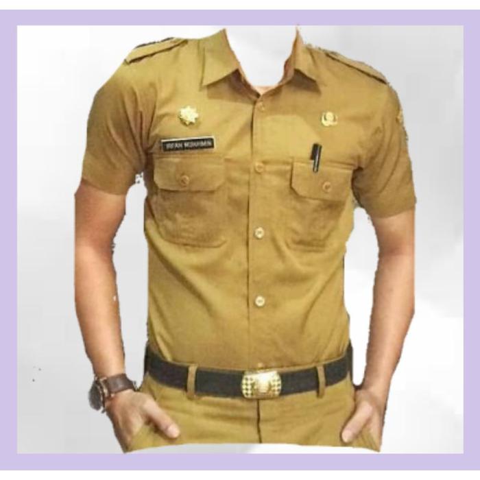 Pns Setelan Seragam Pns Coklat - Setelan Pns Seragam Coklat - Setelan Coklat Seragam Pns