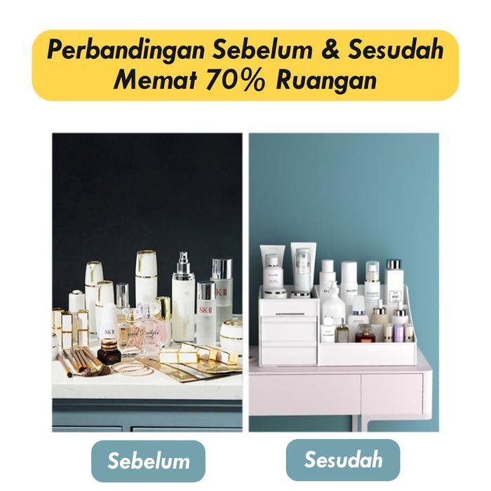 Rak Kosmetik / Kotak Penyimpanan Make Up Organizer / Make Up Storage Drawer Box / Kotak Susun Penyim