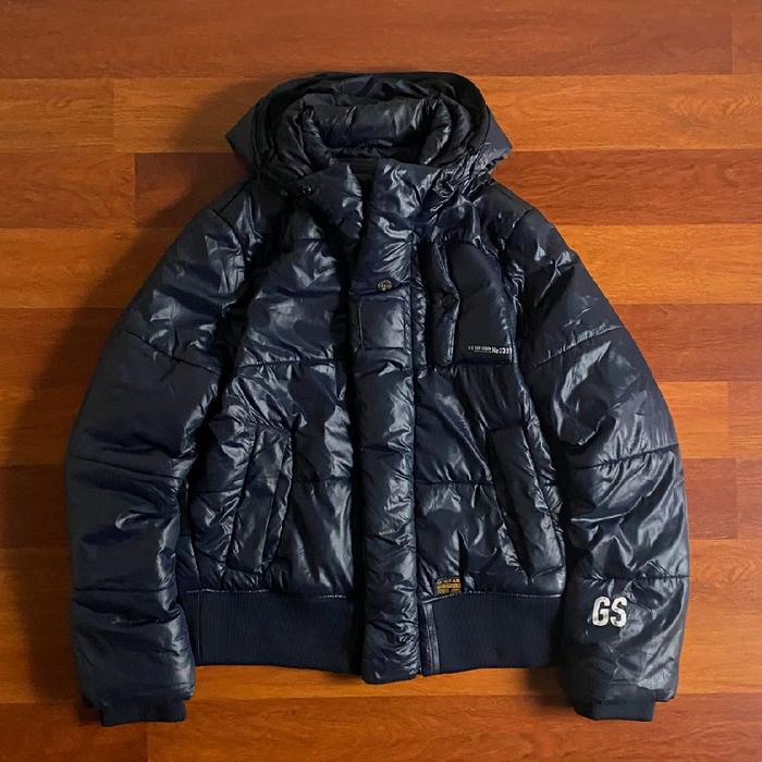G-star raw puffer jacket ( L ) pria