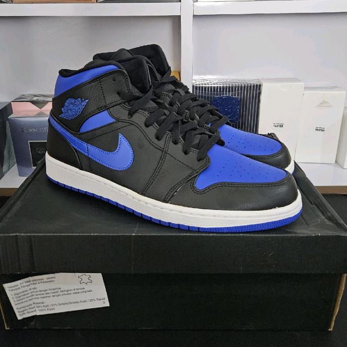 Sepatu Nike Air Jordan 1 Mid Royal Blue 2020 Original BNIB -  Casual, Shoes, Sneakers, Pria, Kasual,