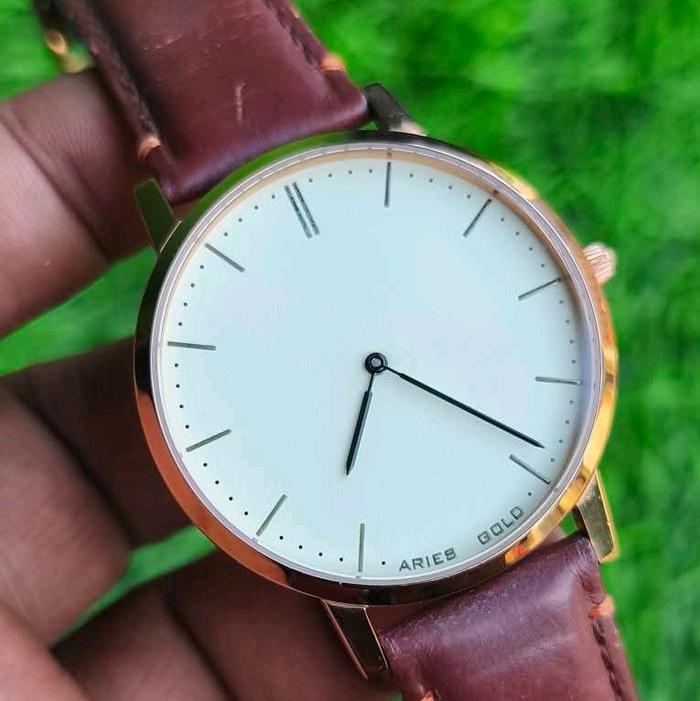 jam tangan Aries Gold Urban Tango Full original Rose Gold Kaca Kristal Safir