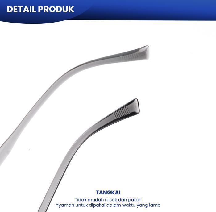 Kacamata Hitam Sunglasses Clip On Anti Uv400 Bulat Pria Wanita - Iooi 82103