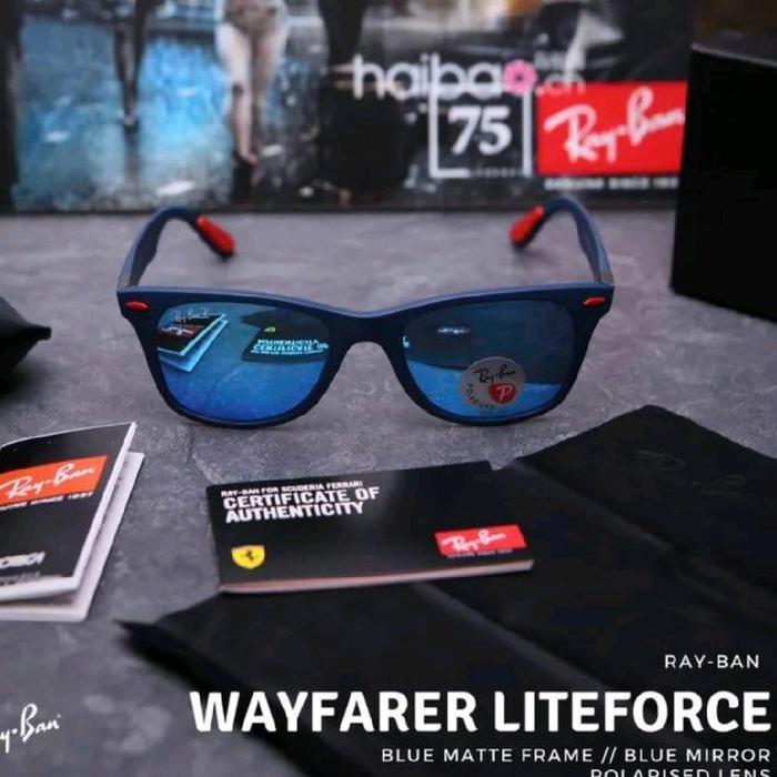 Kacamata Rayban ferrari liteforce RB4195 original