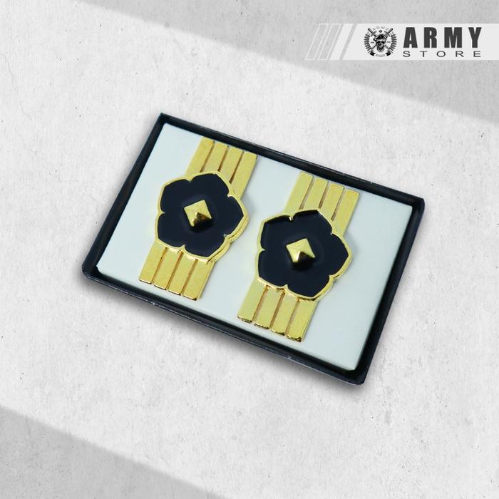 Pin pangkat pns polri golongan 4A Pengunci Kancing-Magnet / Gold Plate Premium Clips