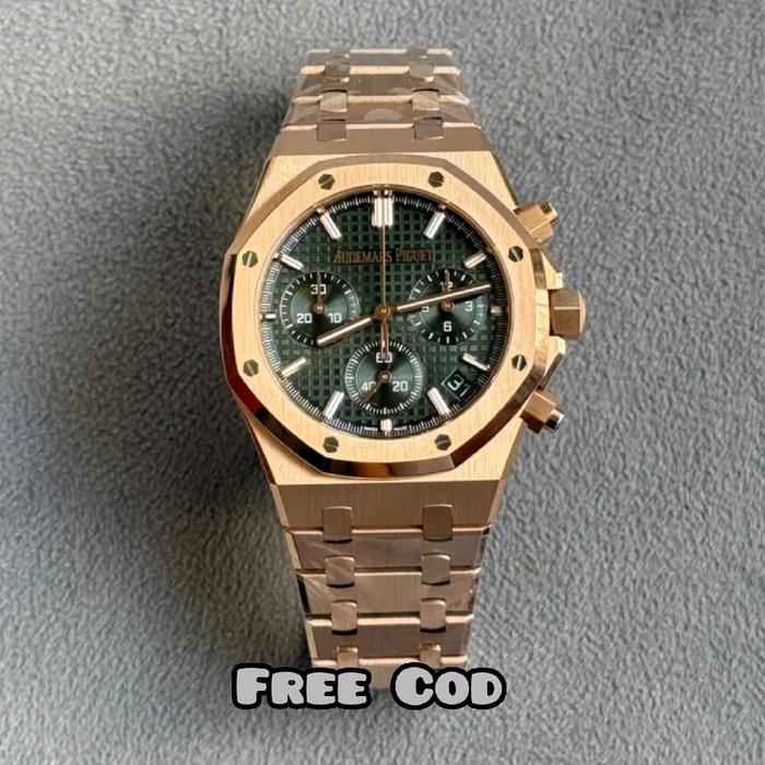 JAM TANGAN AP ROYAL OAK PIGUET SELF WINDING DIAL GREEN AUTOMATIC SWISS