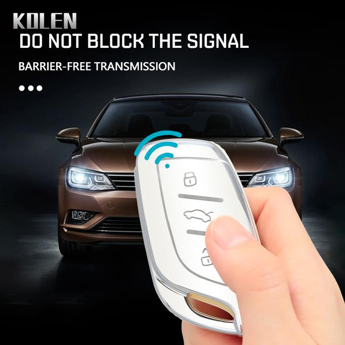 Casing Penutup Kunci Jarak Jauh Mobil TPU Fashion Fob untuk MG ZS HS