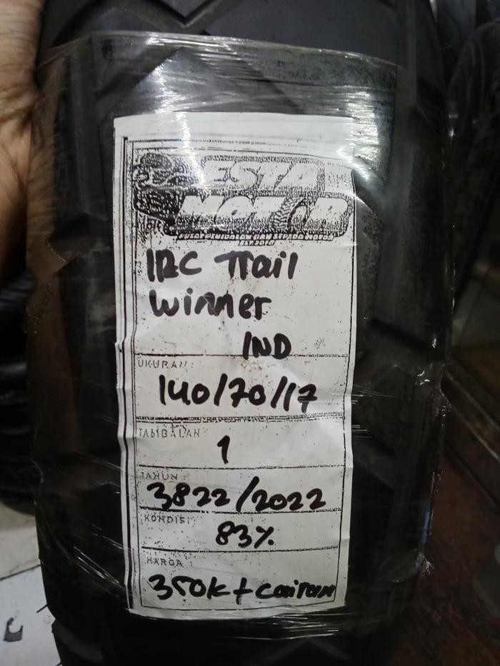 BAN COPOTAN IRC TRAIL WINNER RING 17 UKURAN 140 70 17 DUAL KODE3822