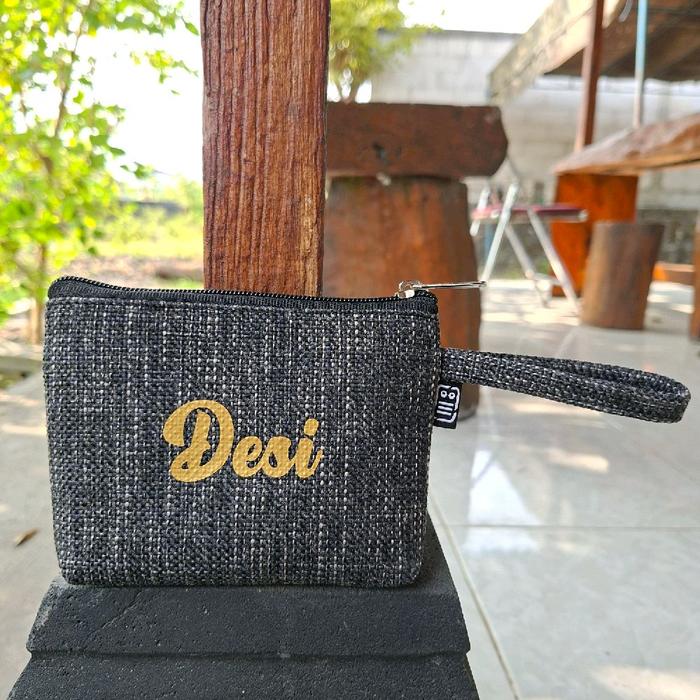 Pouch Mini 14 x 2 x 10 cm Pouch Nectar Production Pouch Koin Pouch Kartu Pouch Sablon Nama