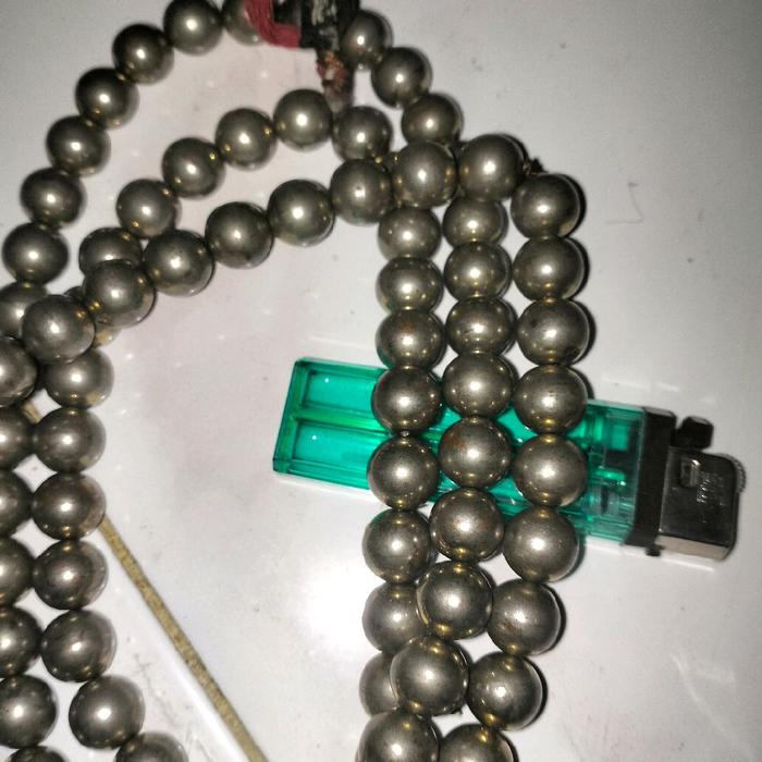 kalung Budha bekas peninggalan turun temurun bhn perunggu pelit perak